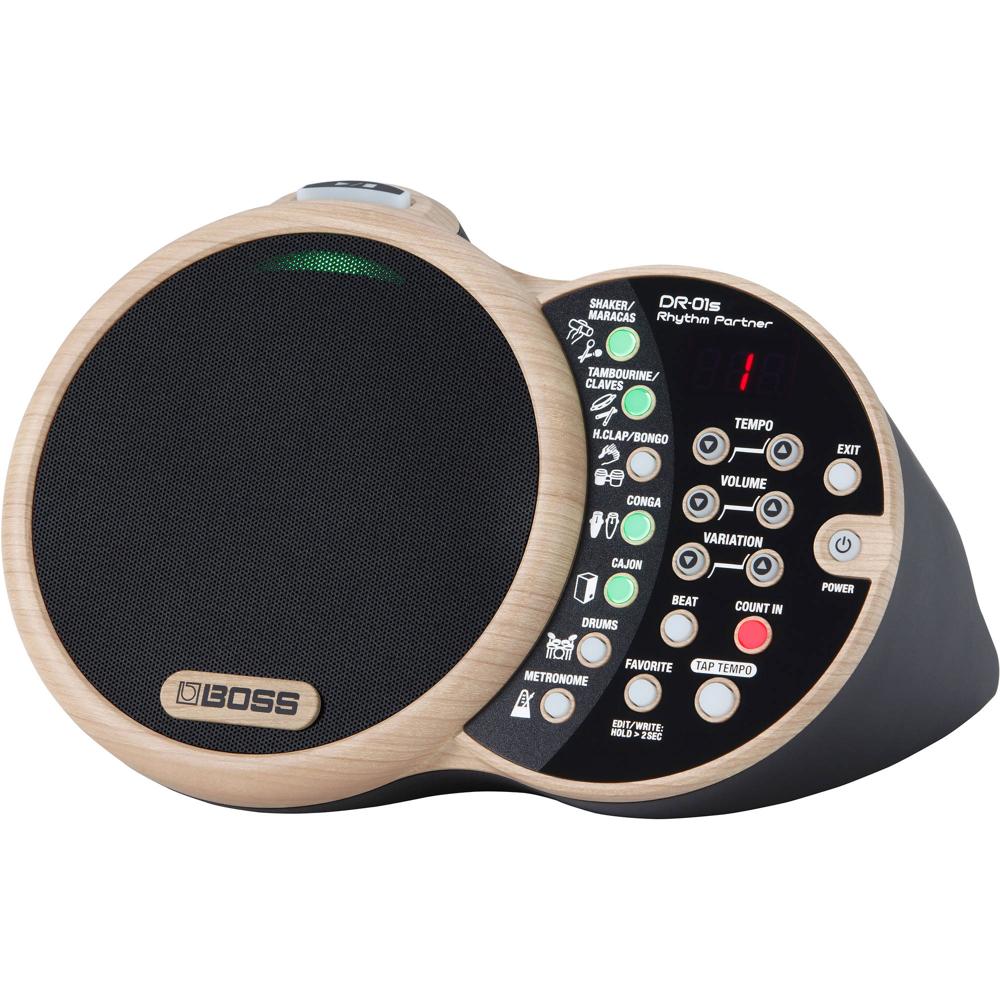 BOSS DR-01S: Máquina de Ritmo  para Músicos Acústicos con Altavoz Integrado y 50 Patrones Al