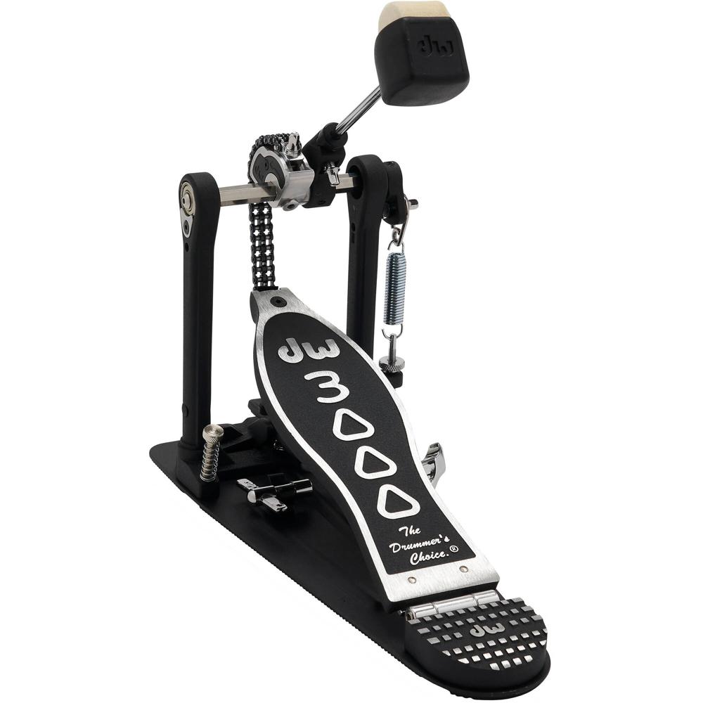 Pedal de Bombo DW DRUMS 3000 Series - Para Todos los Niveles, Doble Cadena, Construcción Metálica, A