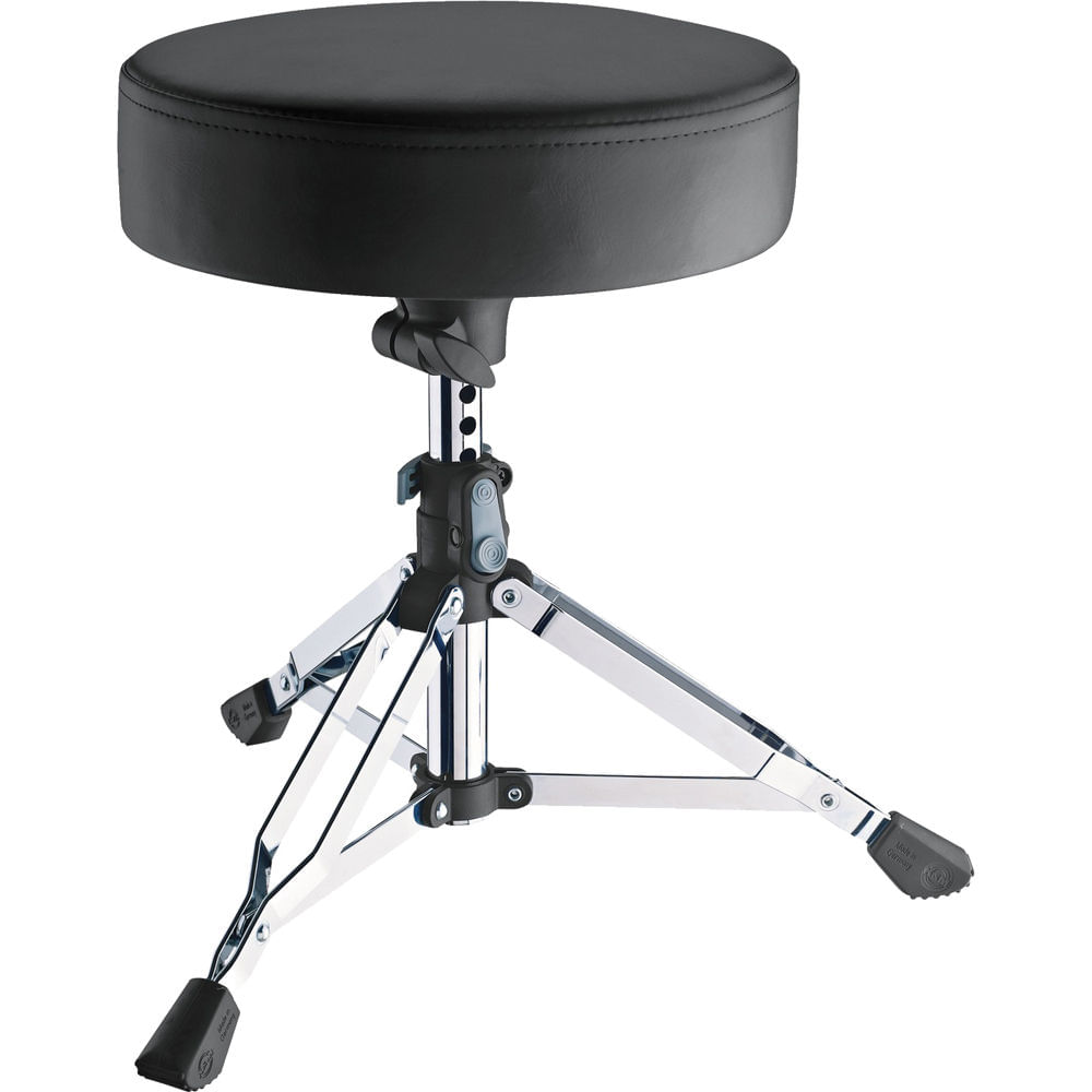 K&M Picco Silla de Baterista con Ajuste de Altura por Botón, Construcción de Acero, Asiento de Imita 911211-REG K&M Picco Silla de Baterista con Ajuste de Altura por Botón, Construcción de Acero, Asiento de Imita 911211-REG