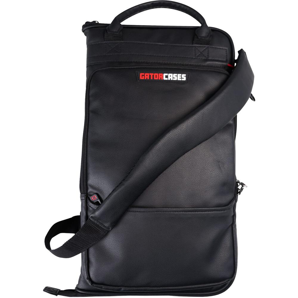 Bolsa de Palos de Tambor Gator Deluxe de Cuero Sintético con Manga Removible, Ganchos para Montaje e