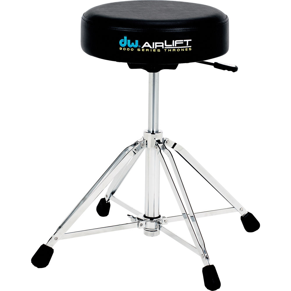 DW DRUMS 9100AL Airlift Drum Throne - Asiento Redondo de 14", Interior de Espuma Especial, Diseñado