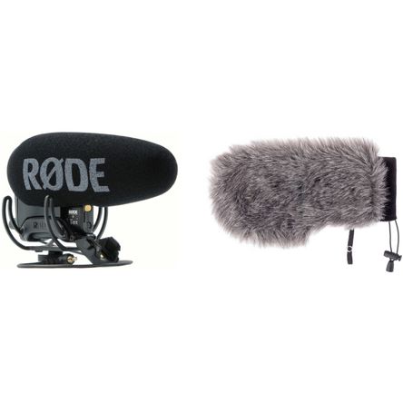 Kit de Micrófono de Cañón Rode Videomic Pro+ para Montar en Cámara con Protector de Viento Personali 1356640-REG Kit de Micrófono de Cañón Rode Videomic Pro+ para Montar en Cámara con Protector de Viento Personali 1356640-REG