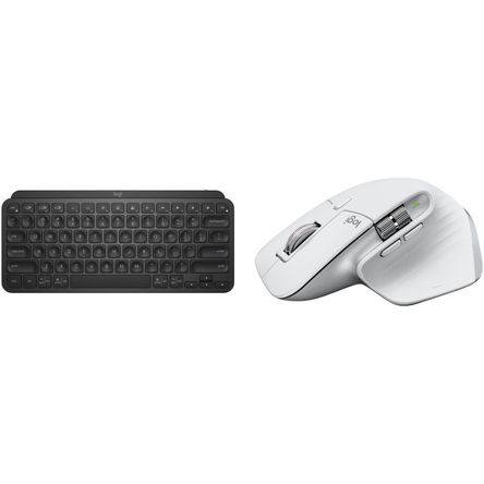 Set de Teclado Inalámbrico Logitech Mx Keys Mini y Mouse Mx Master 3S Negro Gris Pálido 1708317-REG Set de Teclado Inalámbrico Logitech Mx Keys Mini y Mouse Mx Master 3S Negro Gris Pálido 1708317-REG