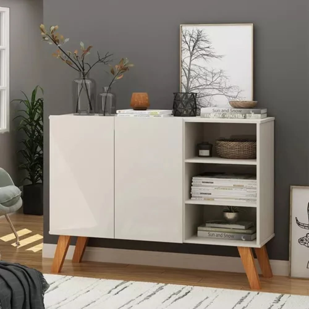 Mueble Recibidor Moderno Karla color Blanco TU MESITA