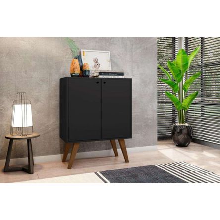 Aparador clásico 2 puertas Santana color Negro TU MESITA