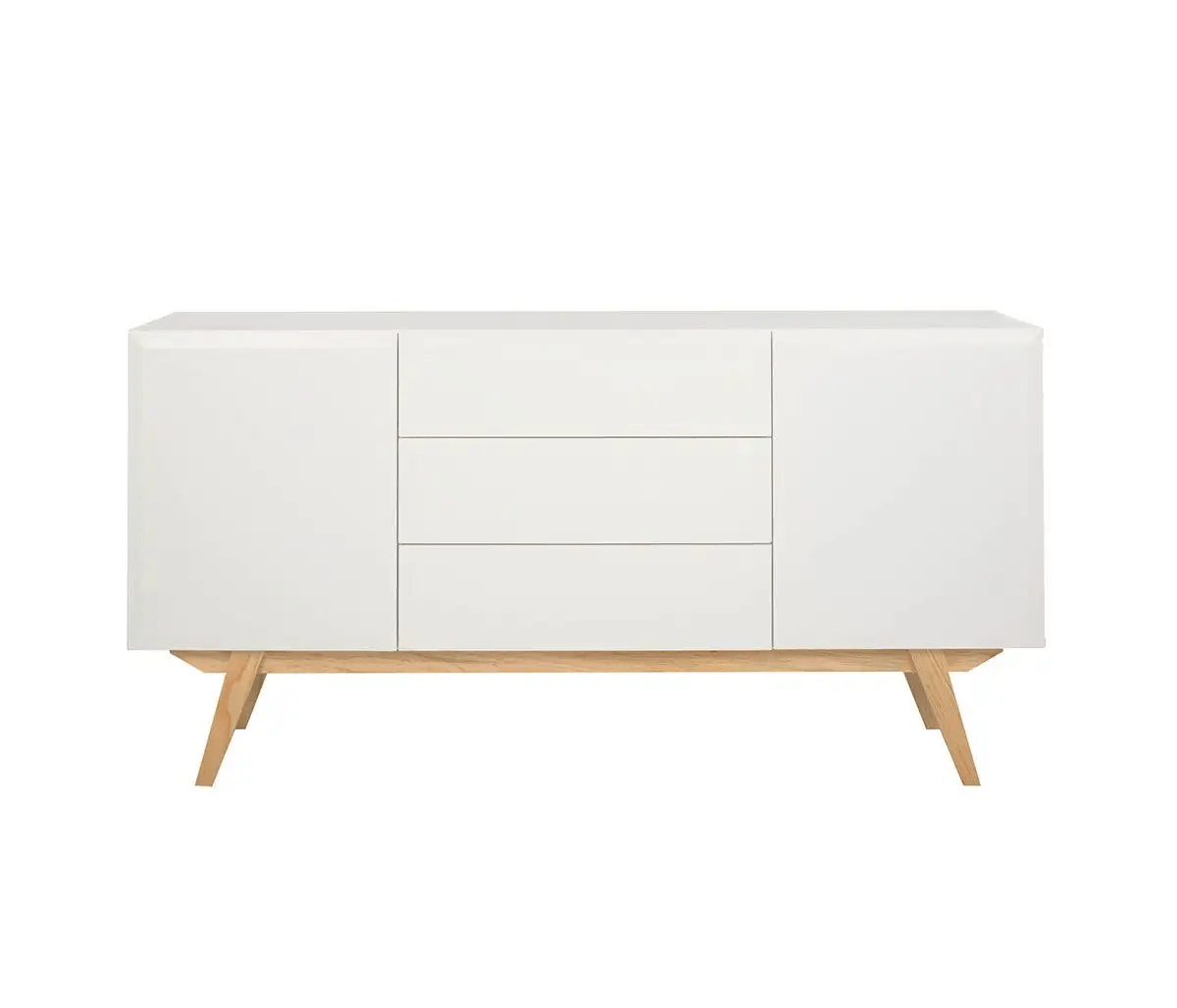 Aparador Clásico 2 puertas 3 cajones Milena color Blanco TU MESITA