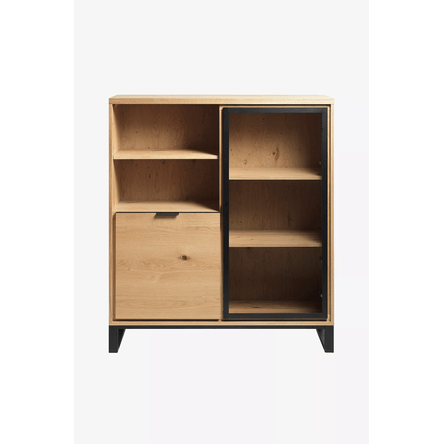 Vitrina vajillera multiusos 2 puertas Miriam color Haya TU MESITA Vitrina vajillera 2 puertas Miriam color Haya TU MESITA