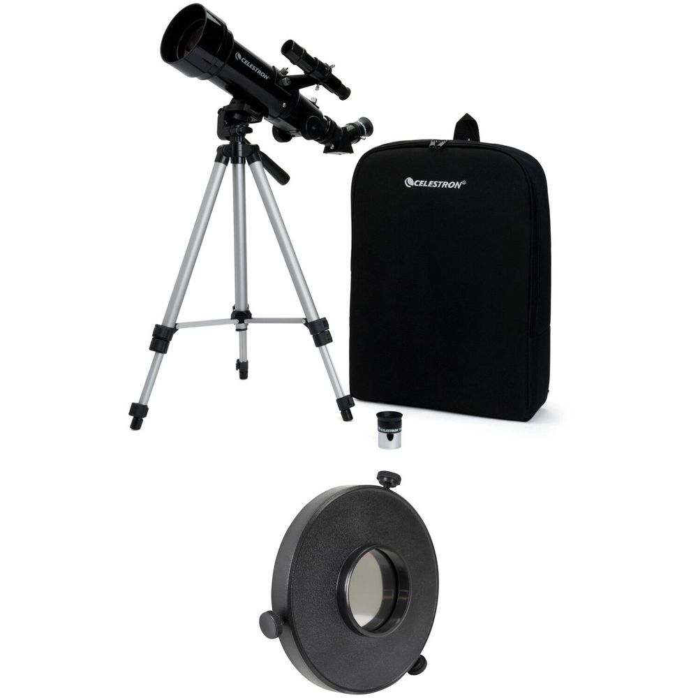 Telescopio Refractor Celestron Travel Scope 70Mm F 5.7 Az Y Kit de Filtro Solar Eclipsmart 1777426-REG Telescopio Refractor Celestron Travel Scope 70Mm F 5.7 Az Y Kit de Filtro Solar Eclipsmart 1777426-REG