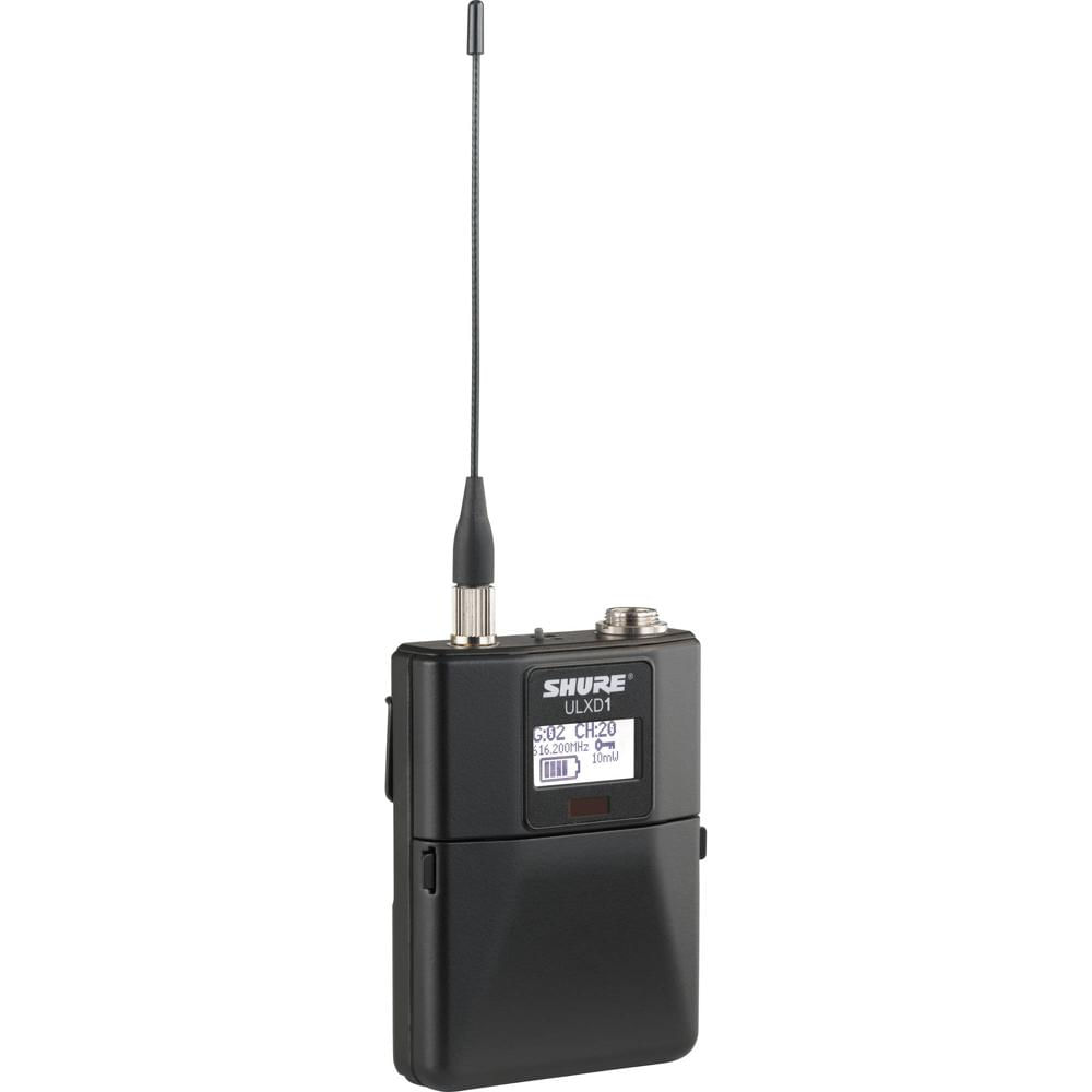 Transmisor de Cuerpo Inalámbrico Digital Shure ULXD1 con TA4M (H50: 534 a 598 MHz) - Compatible con 1030943-REG Transmisor de Cuerpo Inalámbrico Digital Shure ULXD1 con TA4M (H50: 534 a 598 MHz) - Compatible con 1030943-REG