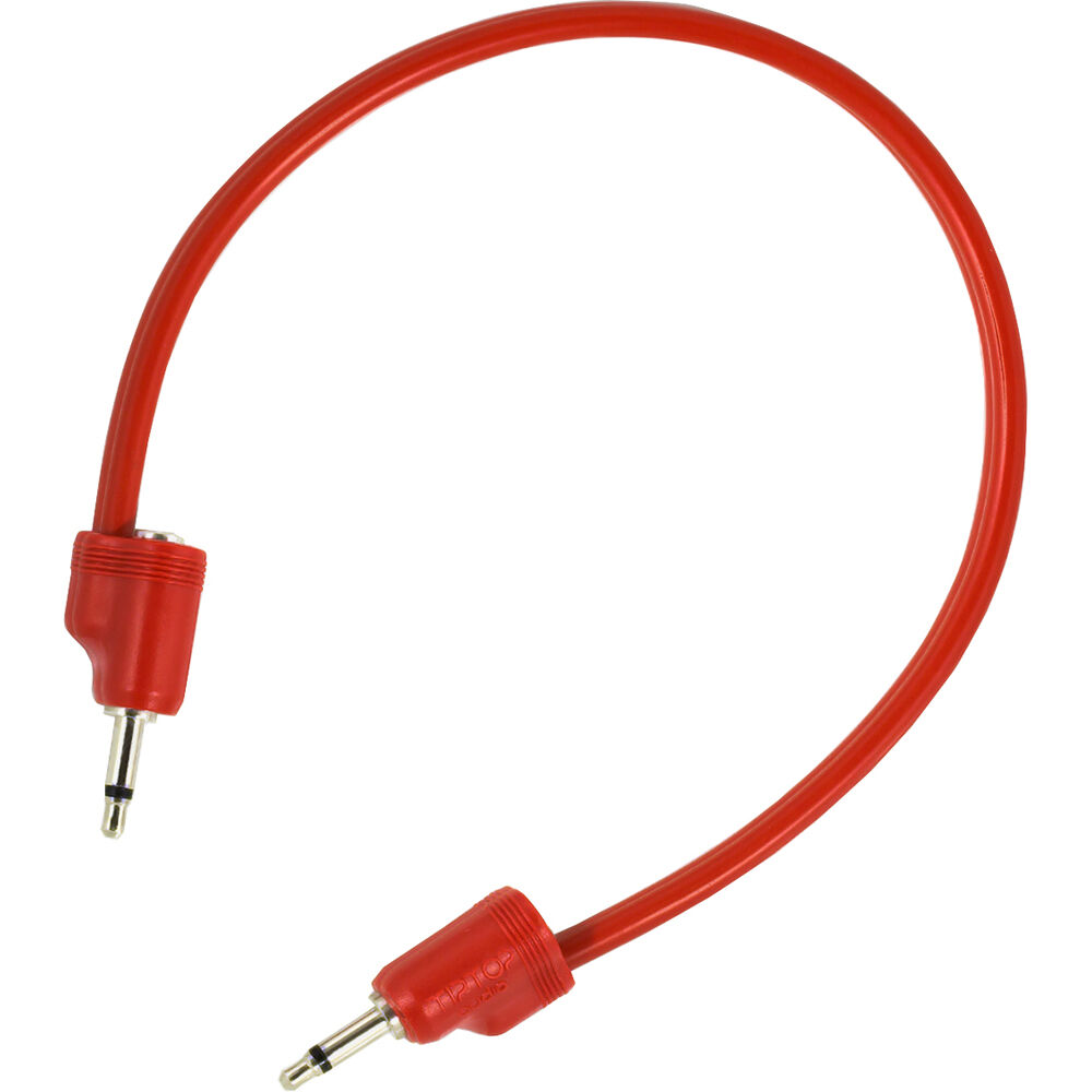 Cable de Parche TipTop Audio Stackable Shielded 3.5mm para Eurorack (Rojo, 11.8 Cable de Parche TipTop Audio Stackable Shielded 3.5mm para Eurorack (Rojo, 11.8