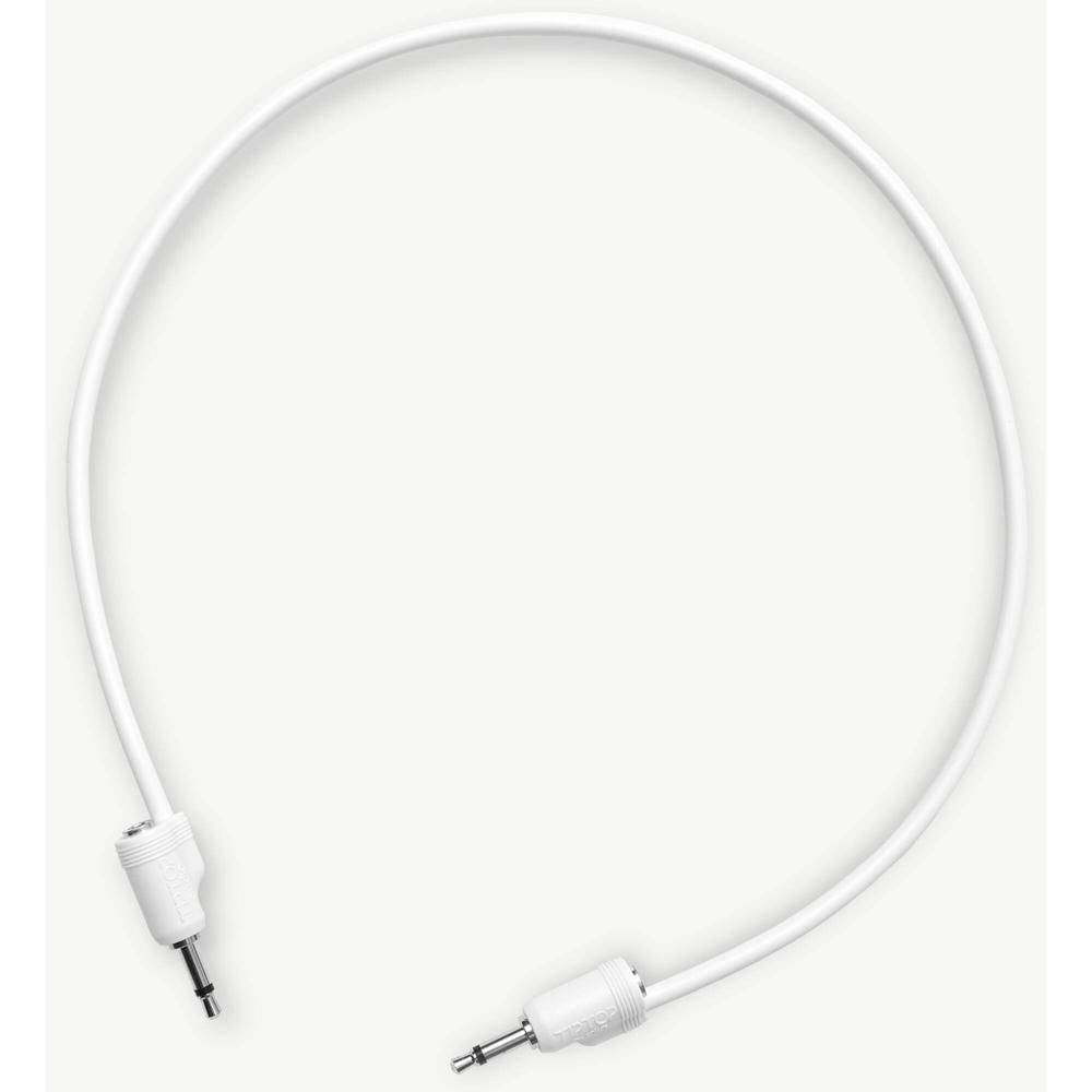 Cables de Parche TipTop Audio Apilables Blindados de 3.5mm para Eurorack (Blanco, 19.7", Paquete de