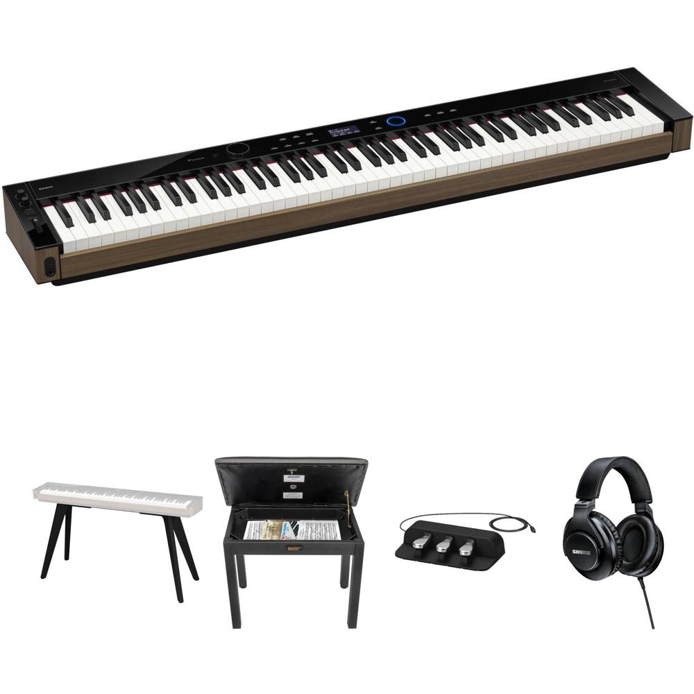 Casio Privia PX-S6000 Piano Digital Portátil de 88 Teclas con Soporte de Madera, Banco con Almacenam 1729920-REG Casio Privia PX-S6000 Piano Digital Portátil de 88 Teclas con Soporte de Madera, Banco con Almacenam 1729920-REG