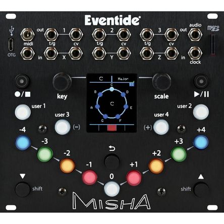 Eventide Misha: Instrumento y Secuenciador Basado en Intervalos para Eurorack (28 HP) 1710850-REG Eventide Misha: Instrumento y Secuenciador Basado en Intervalos para Eurorack (28 HP) 1710850-REG