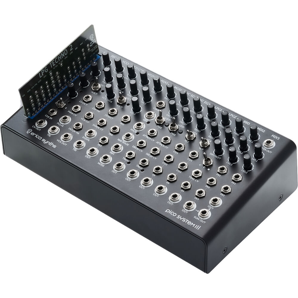 Erica Synths Pico System III: Sistema Modular Eurorack para Estudio y Escenario con 31 Entradas, 20