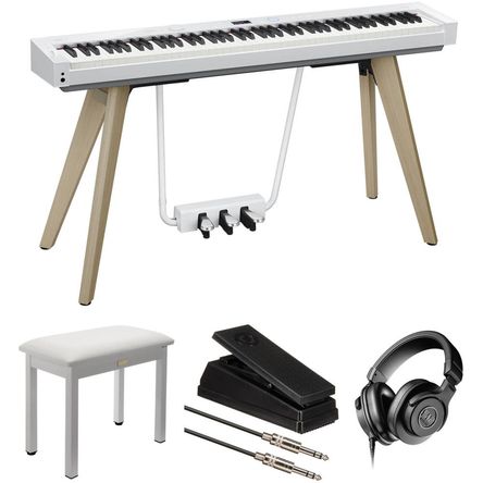 Casio Privia PX-S7000 Piano Digital Portátil de 88 Teclas - Kit de Valor con Banco, Pedal de Expresi 1729922-REG