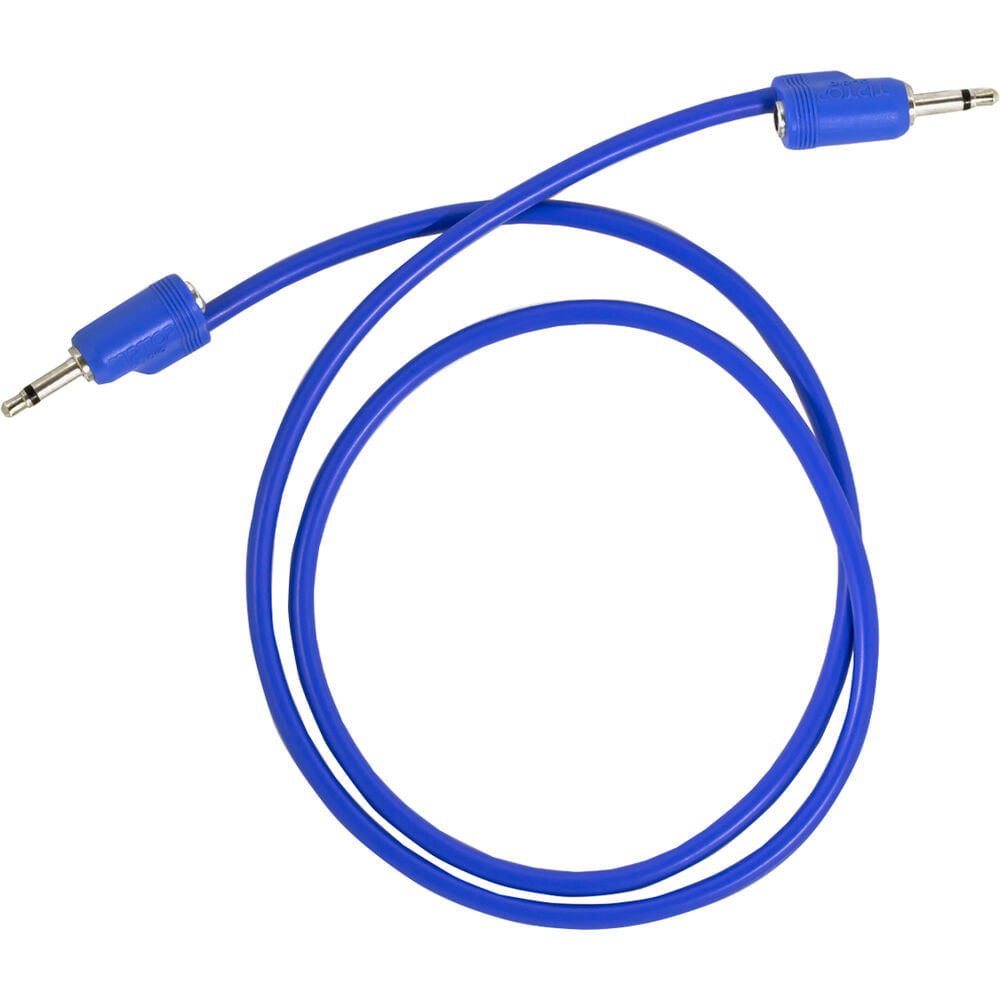 Cable de Parche TipTop Audio Stackable Blindado de 3.5mm para Eurorack (Azul, 29.5", Individual) - C
