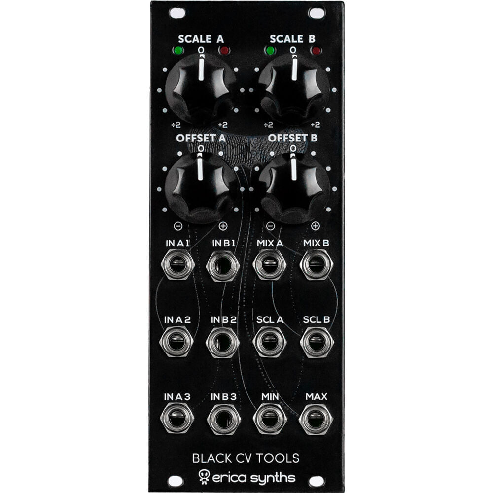 Erica Synths Black CV Tools Mixer, Escalador y Formador de Ondas - Módulo Eurorack con Procesador An
