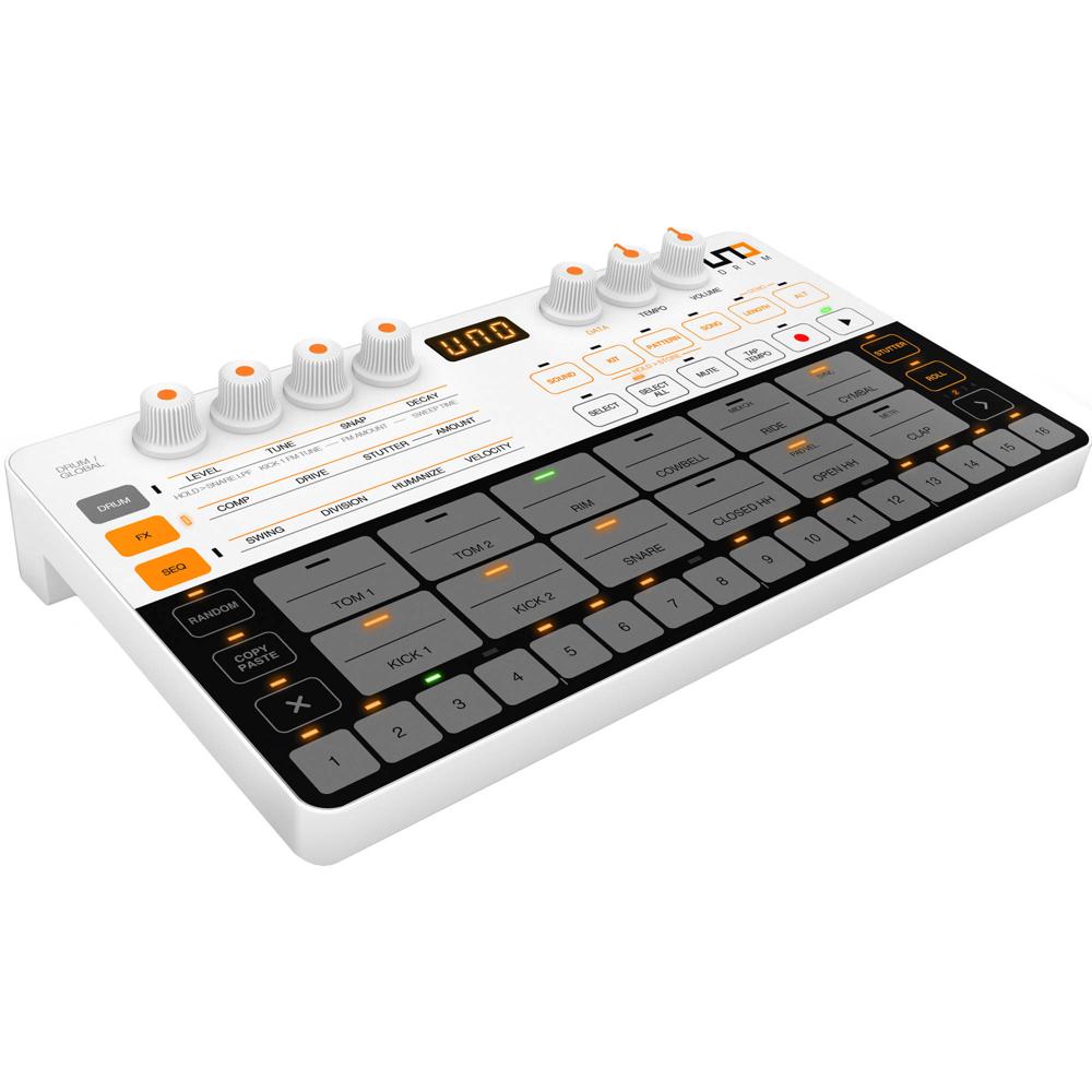 IK Multimedia UNO Drum: Máquina de Ritmos Analógica/PCM Portátil con 6 Voces Analógicas, 12 Voces PC 1478665-REG IK Multimedia UNO Drum: Máquina de Ritmos Analógica/PCM Portátil con 6 Voces Analógicas, 12 Voces PC 1478665-REG