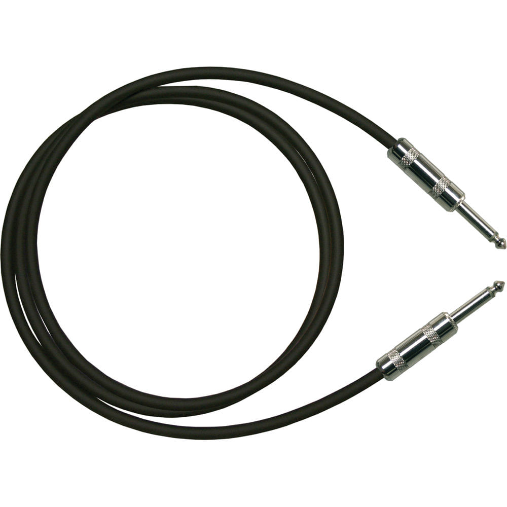 Cable de Instrumento RapcoHorizon G1 1/4 a 1/4" TS (6', Negro) - Para Hi-Z / Guitarras y Teclados, C