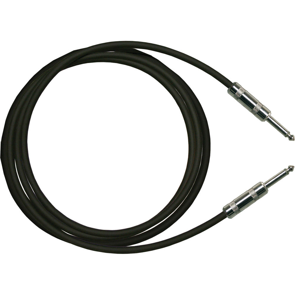 Cable de Instrumento RapcoHorizon G1 1/4 a 1/4" TS (10', Negro) - Para Hi-Z / Guitarras y Teclados,