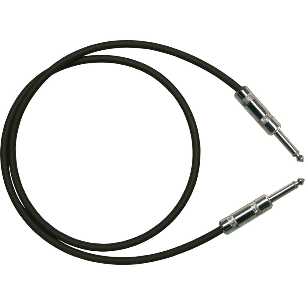 Cable de Instrumento RapcoHorizon G1 1/4 a 1/4" TS (3', Negro) - Para Hi-Z / Guitarras y Teclados, C
