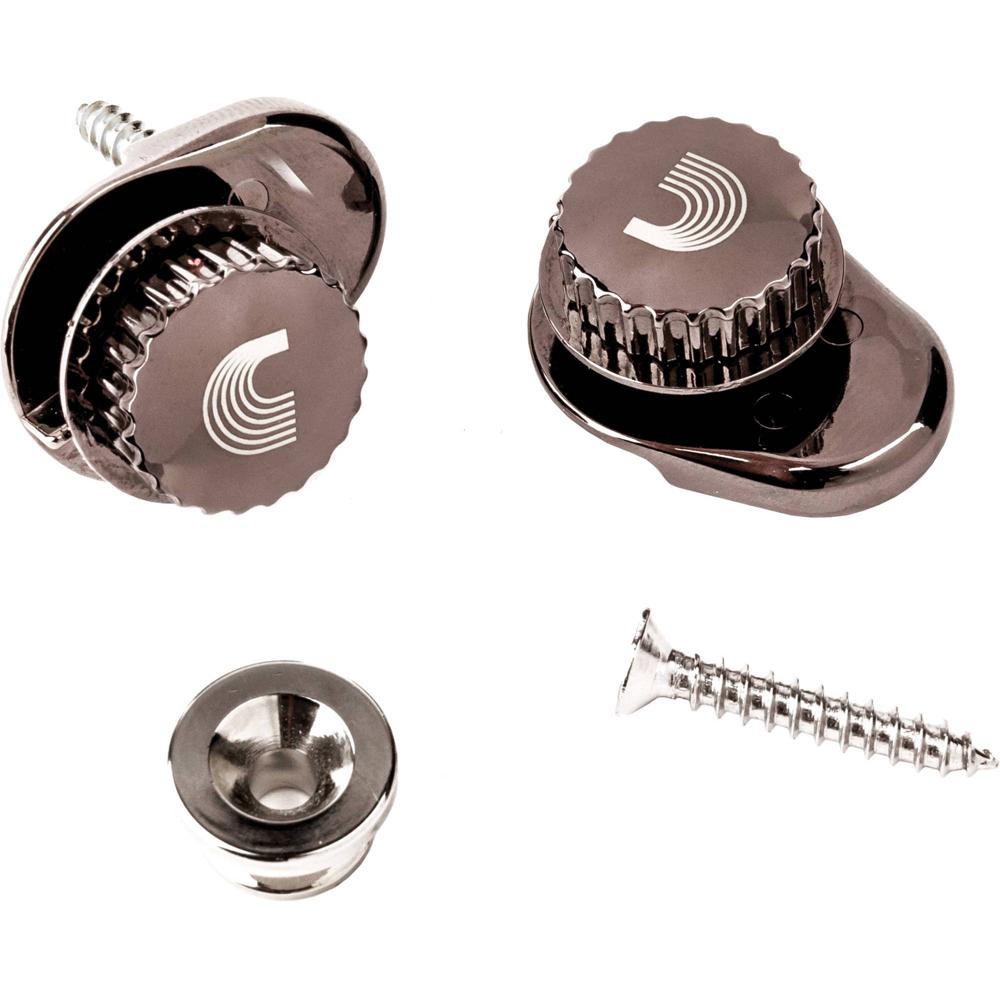 D'Addario NS Universal Strap Locks (Par, Níquel) - Seguridad Mejorada, Conexión y Remoción Fácil, In