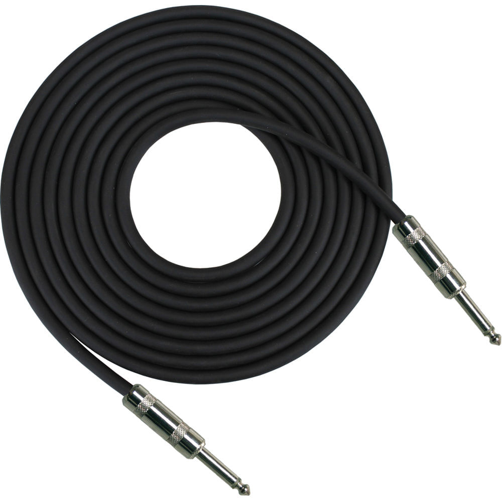 Cable de Instrumento RapcoHorizon G1 1/4 a 1/4" TS (25', Negro) - Para Hi-Z / Guitarras y Teclados,