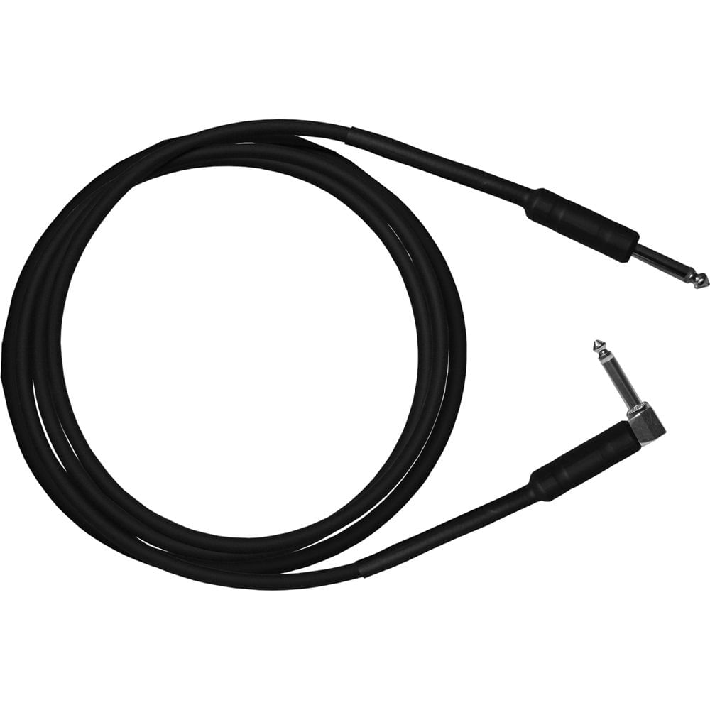 Cable de Guitarra RapcoHorizon G3S de 10' con Conectores Rectos y en Ángulo Recto de 1/4" (Negro)