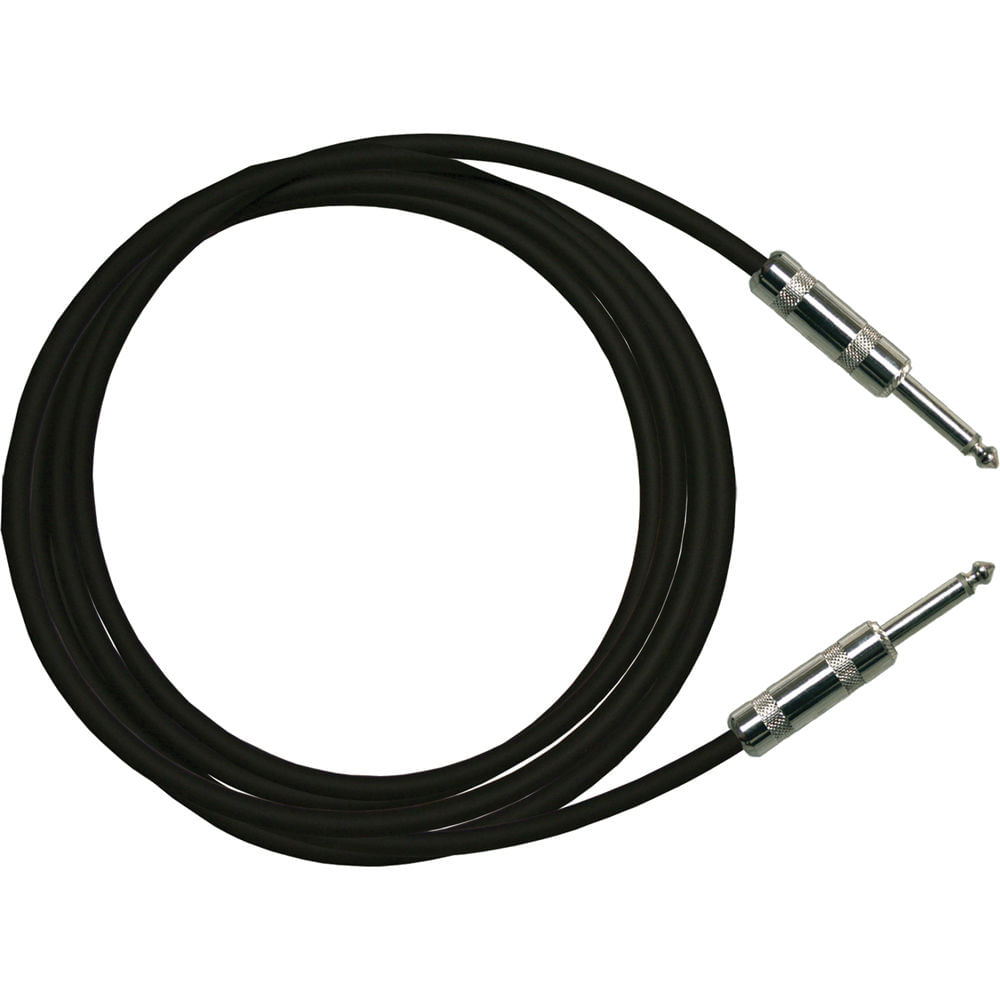 Cable de Instrumento RapcoHorizon G1 1/4 a 1/4" TS (15', Negro) - Para Hi-Z / Guitarras y Teclados,