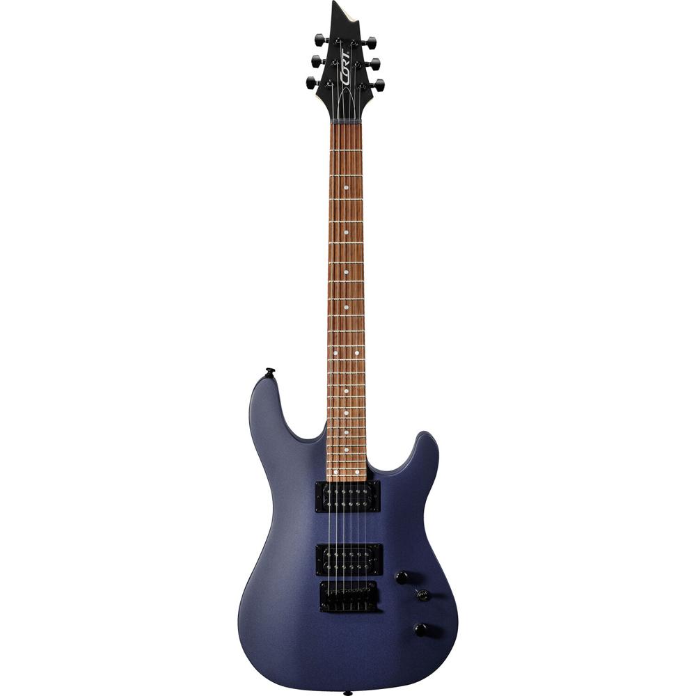 Cort KX100 Guitarra Eléctrica (Ash Metálico) - Cuerpo Sólido Doble Cutaway, Madera Nyatoh, Mástil de