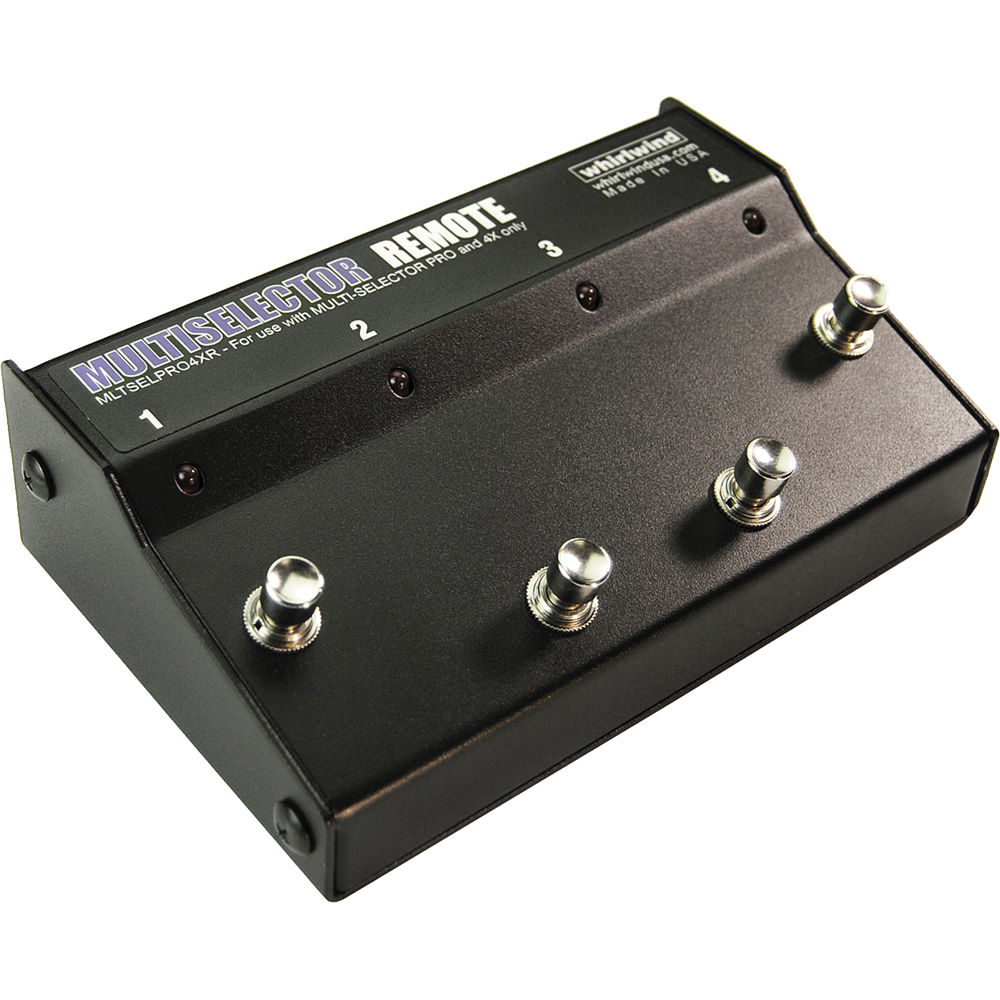 Control Remoto Whirlwind con Pedal Estilo Stomp Box para MultiSelector PRO y Unidades Rack 4X