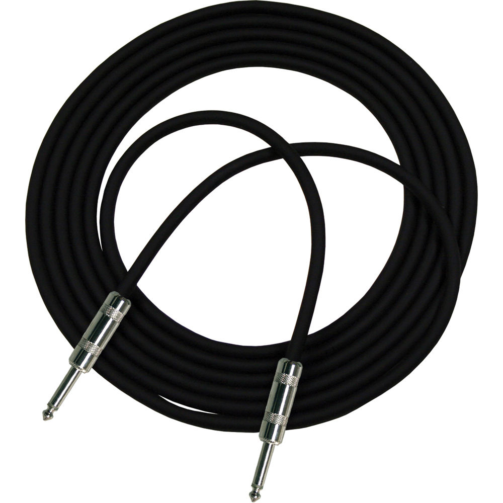 Cable de Instrumento RapcoHorizon G1 1/4 a 1/4" TS (18', Negro) - Para Hi-Z / Guitarras y Teclados,