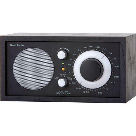 Radio de Mesa Tivoli Model One AM/FM (Madera Negra y Plata Negra) - Con Salida Auxiliar, Salida de G 391609-REG Radio de Mesa Tivoli Model One AM/FM (Madera Negra y Plata Negra) - Con Salida Auxiliar, Salida de G 391609-REG