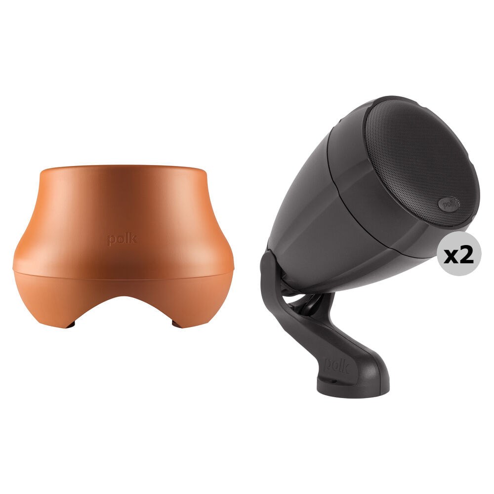 Par de Altavoces Polk Audio Atrium Sat300 para Exterior y Kit de Subwoofer Exterior (Altavoces Marró 1701509-REG Par de Altavoces Polk Audio Atrium Sat300 para Exterior y Kit de Subwoofer Exterior (Altavoces Marró 1701509-REG