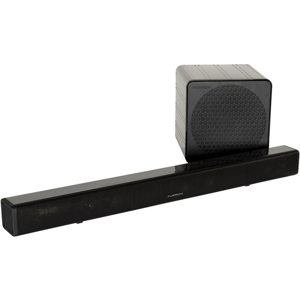 Sistema de Barra de Sonido Exterior Furrion Aurora 130W 2.1 con Control Remoto Impermeable y Conecti 1759237-REG Sistema de Barra de Sonido Exterior Furrion Aurora 130W 2.1 con Control Remoto Impermeable y Conecti 1759237-REG