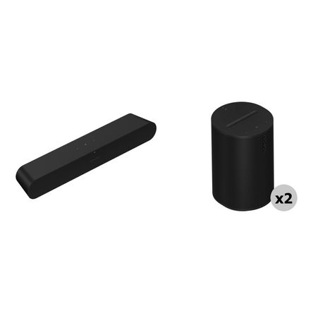 Set de Sonido Surround Sonos con Ray (Negro) - Incluye Ray con 2 Altavoces de Rango Completo y 2 Twe 1758282-REG Set de Sonido Surround Sonos con Ray (Negro) - Incluye Ray con 2 Altavoces de Rango Completo y 2 Twe 1758282-REG