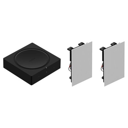 Sonos Sonance In-Wall Set: Amplificador 2.1 Canales, 125W por Canal, Clase D, Rejillas Pintables, En 1758289-REG