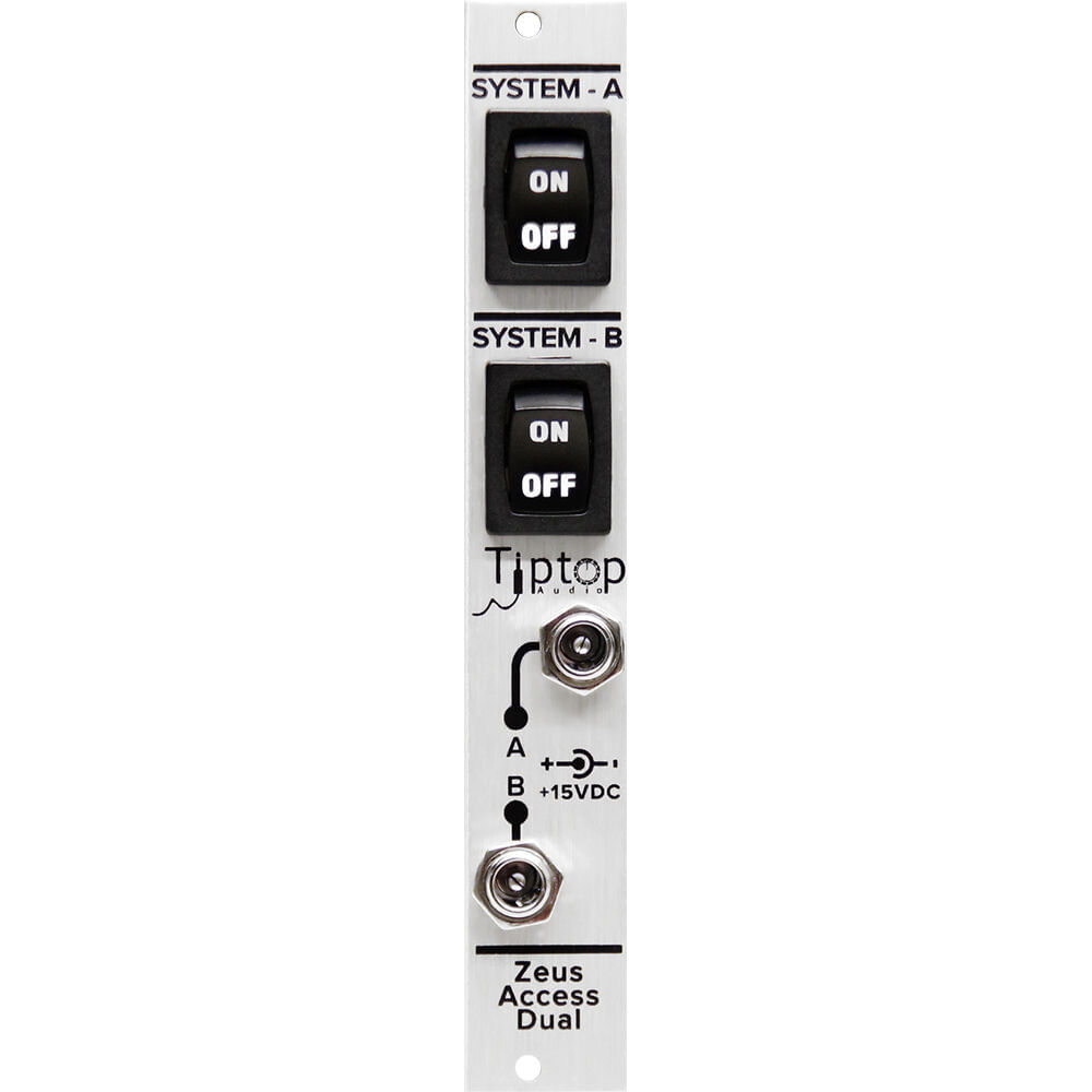Módulo de Alimentación Dual Eurorack TipTop Audio ZEUS Access (Plata, 4 HP) - Soporta hasta 6 ZEUS S
