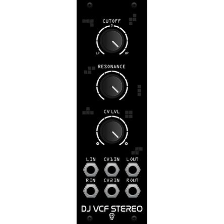 Módulo Eurorack Erica Synths Drum Stereo DJ VCF (8 HP) - Filtro VCF Analógico, Control Manual de Cor 1803113-REG Módulo Eurorack Erica Synths Drum Stereo DJ VCF (8 HP) - Filtro VCF Analógico, Control Manual de Cor 1803113-REG