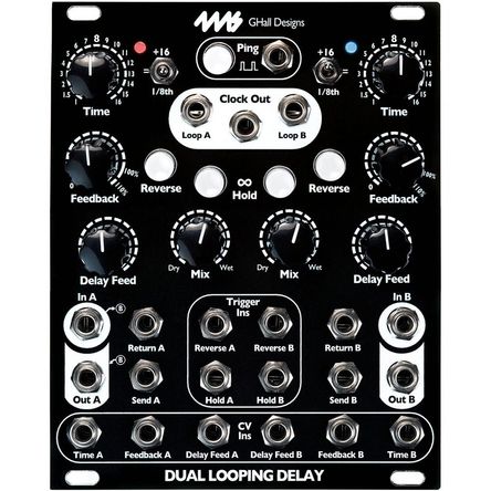 Módulo Eurorack 4ms Dual Looping Delay (Negro, 20 HP) - Delay, Looping, Eco, Sonido sobre Sonido, Ti 1774171-REG Módulo Eurorack 4ms Dual Looping Delay (Negro, 20 HP) - Delay, Looping, Eco, Sonido sobre Sonido, Ti 1774171-REG