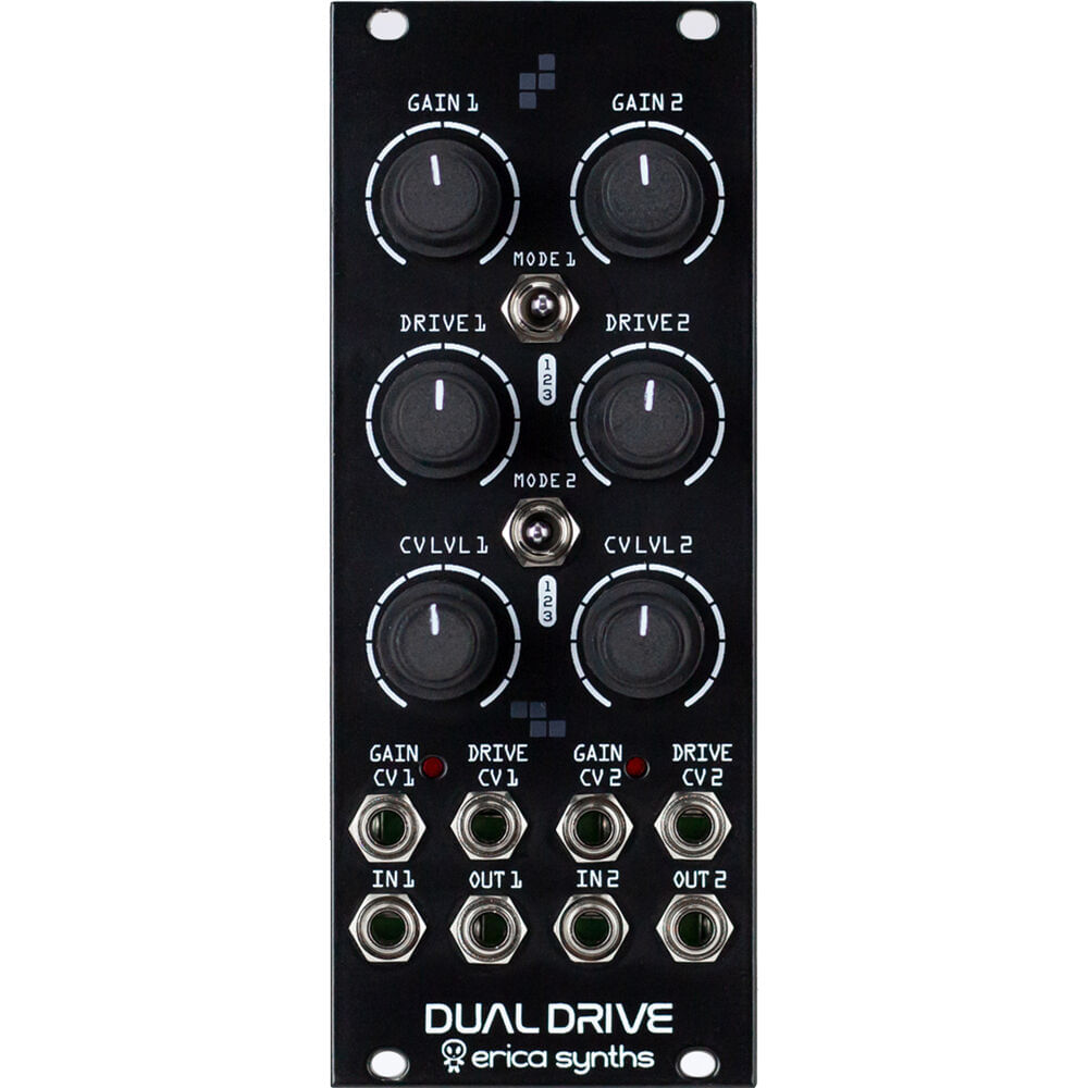 Módulo Eurorack Erica Synths Dual Drive (10 HP) - Dos Circuitos de Overdrive, Controles Manuales, CV 1763514-REG Módulo Eurorack Erica Synths Dual Drive (10 HP) - Dos Circuitos de Overdrive, Controles Manuales, CV 1763514-REG