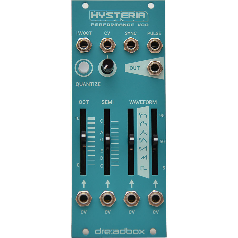 Módulo Eurorack Dreadbox Chromatic Hysteria: Oscilador de Rendimiento con Cuantizador (10 HP) - VCO