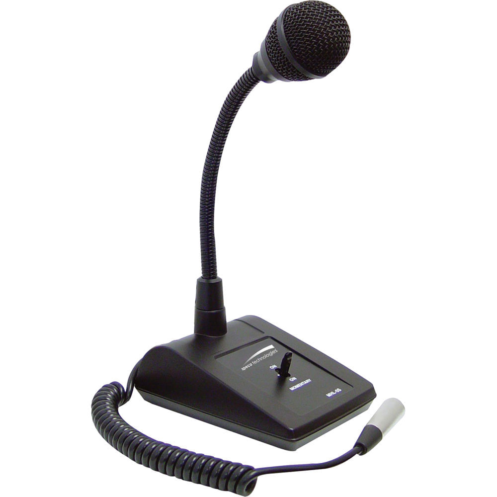 Micrófono de Mesa Ajustable Speco Technologies MHL5S con Interruptor de 3 Vías y Extensión Flexible 1058560-REG Micrófono de Mesa Ajustable Speco Technologies MHL5S con Interruptor de 3 Vías y Extensión Flexible 1058560-REG