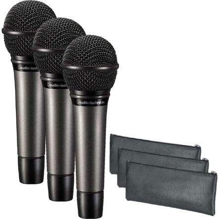 Micrófono Dinámico Cardioide de Mano Audio-Technica ATM510 (Paquete de 3) - Ideal para Voz y Present 1435263-REG