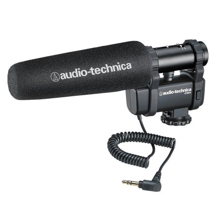 Micrófono Estéreo/Mono Audio-Technica AT8024 para Cámaras DSLR y de Video - Selección Mono/Estéreo, 1086818-REG