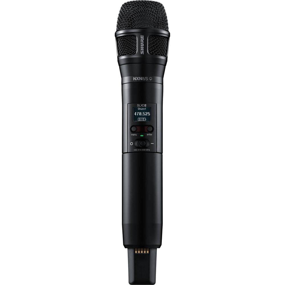 Micrófono Inalámbrico de Mano Digital Shure SLXD2/N8S con Cápsula Supercardioide Nexadyne 8/S (G58: 1837294-REG Micrófono Inalámbrico de Mano Digital Shure SLXD2/N8S con Cápsula Supercardioide Nexadyne 8/S (G58: 1837294-REG