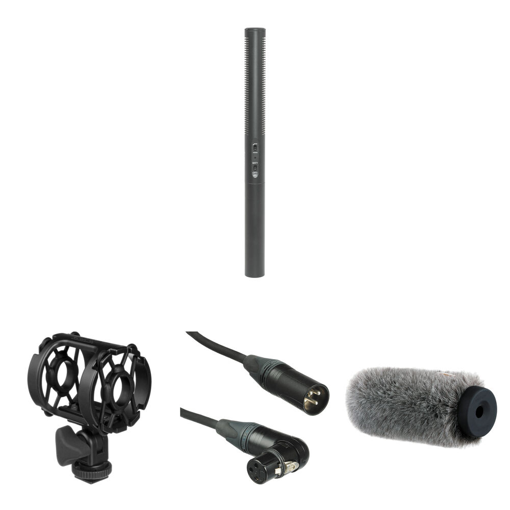 Micrófono Direccional Azden SGM-250 con Soporte Antivibración, Paraviento y Kit de Cable XLR (Baterí 1133828-REG Micrófono Direccional Azden SGM-250 con Soporte Antivibración, Paraviento y Kit de Cable XLR (Baterí 1133828-REG