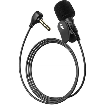 Micrófono Lavalier DJI para Mic 2 - Ideal para Periodistas Móviles y Vloggers, Clip-On, Conector TRS 1800670-REG