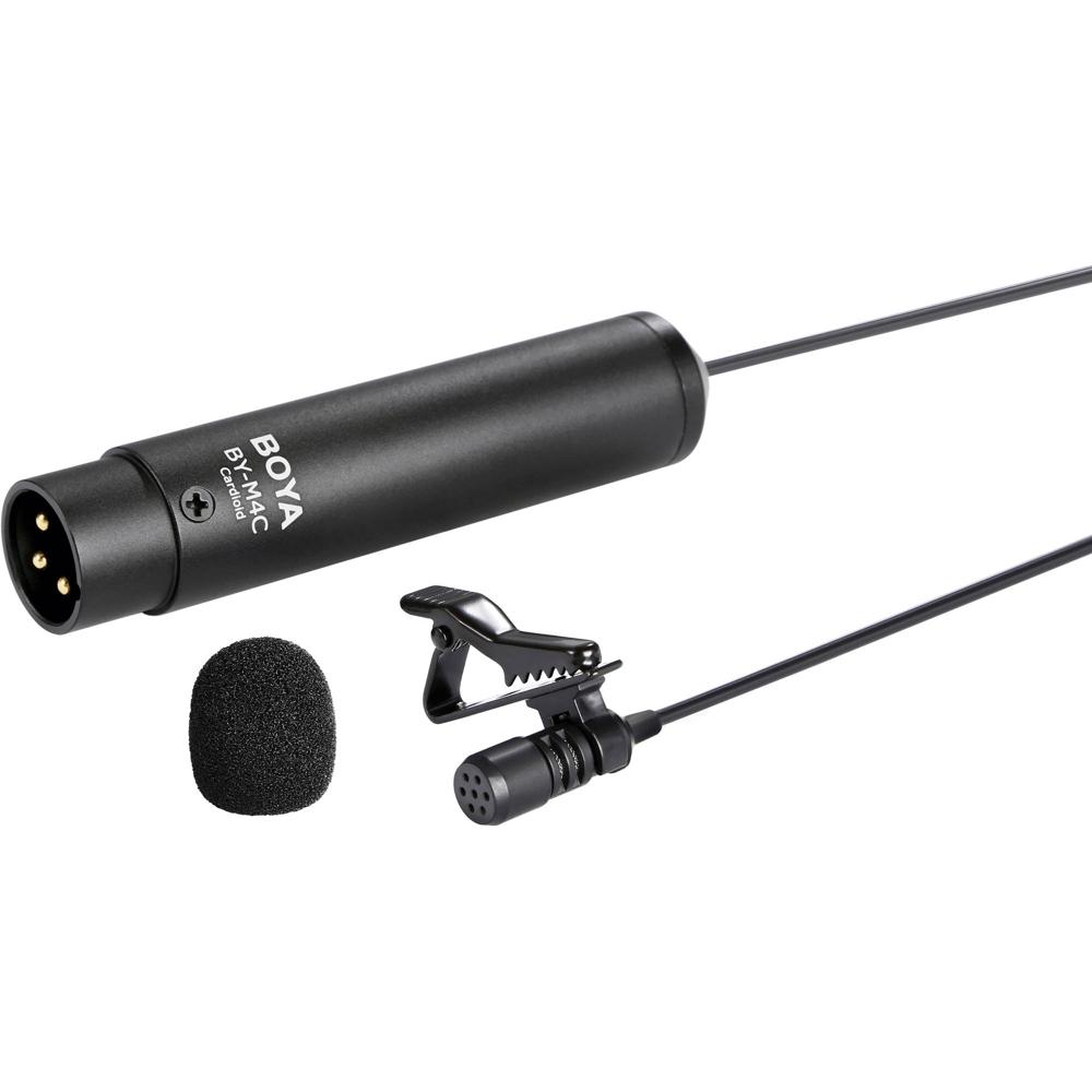 Micrófono Lavalier Cardioide BOYA BY-M4C para Camcorders y Grabadoras de Audio - Conector XLR de 3 P 1443683-REG Micrófono Lavalier Cardioide BOYA BY-M4C para Camcorders y Grabadoras de Audio - Conector XLR de 3 P 1443683-REG