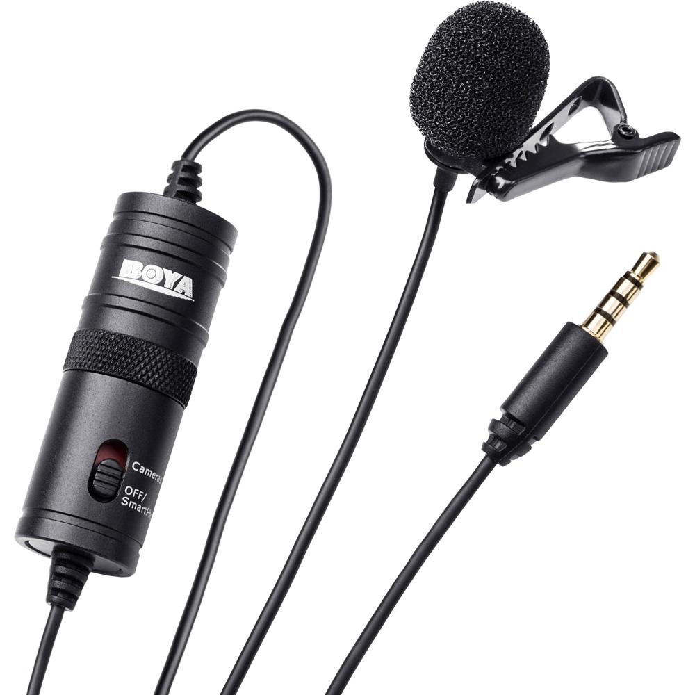 Micrófono Lavalier Omnidireccional BOYA BY-M1 (Negro) - Compatible con Smartphones, DSLRs y Camcorde 1443682-REG Micrófono Lavalier Omnidireccional BOYA BY-M1 (Negro) - Compatible con Smartphones, DSLRs y Camcorde 1443682-REG